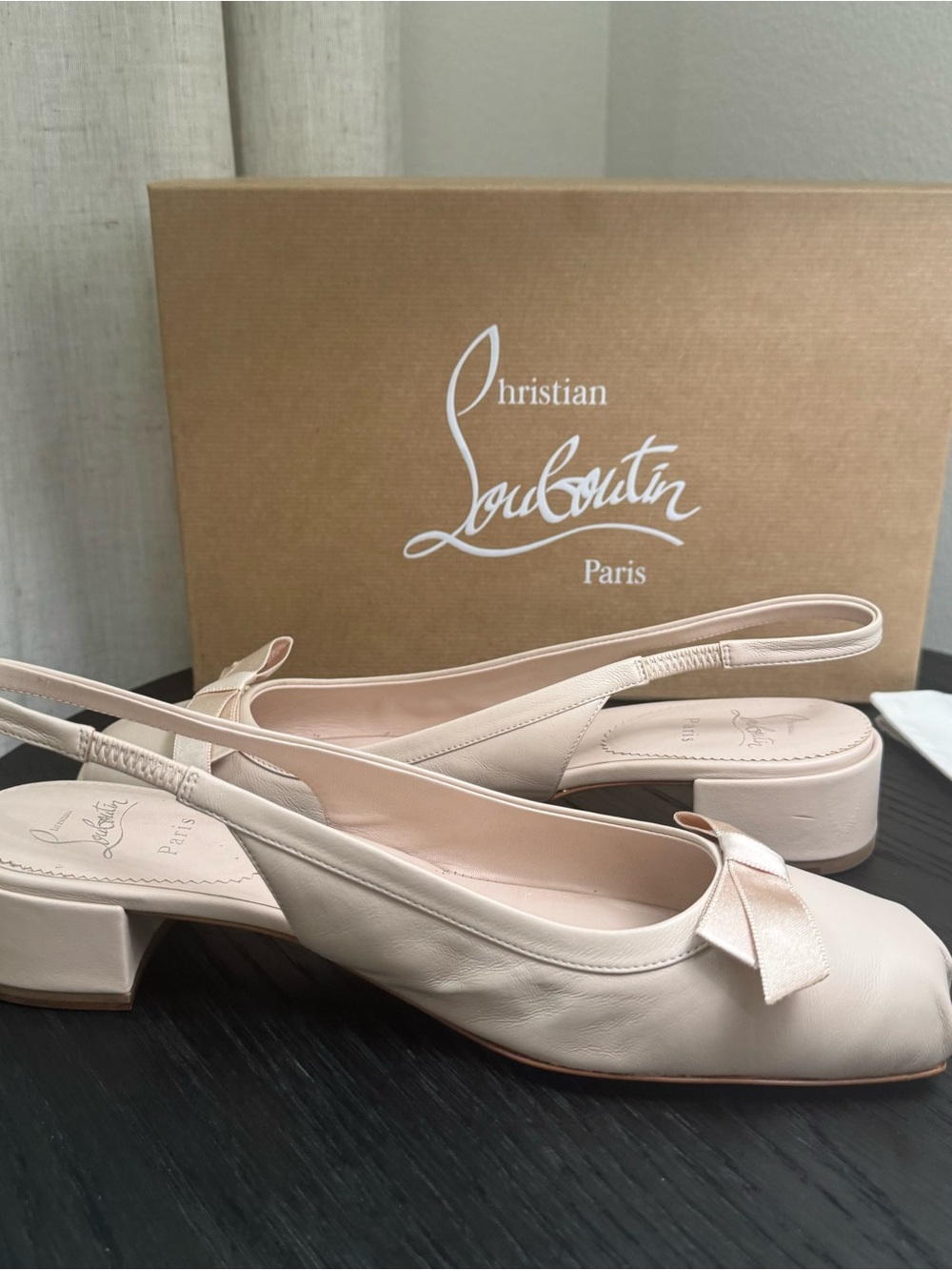 Christian Louboutin Mamaflirt Slingback Ballet Pump Leche 42 - Picture 7 of 12